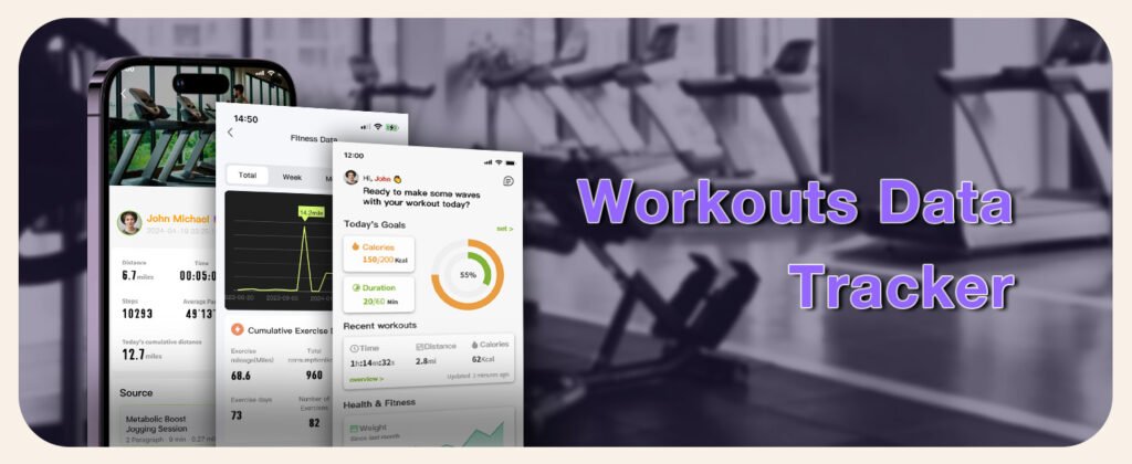 Cardirun foldable treadmill Data Traker setup