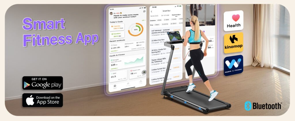 Cardirun foldable treadmill App setup