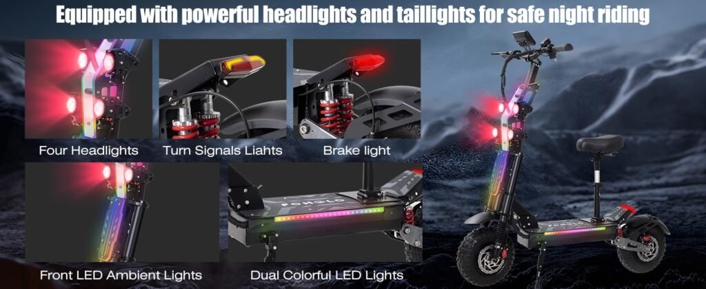 FOHOLO F19 electric scooter foldable frame
