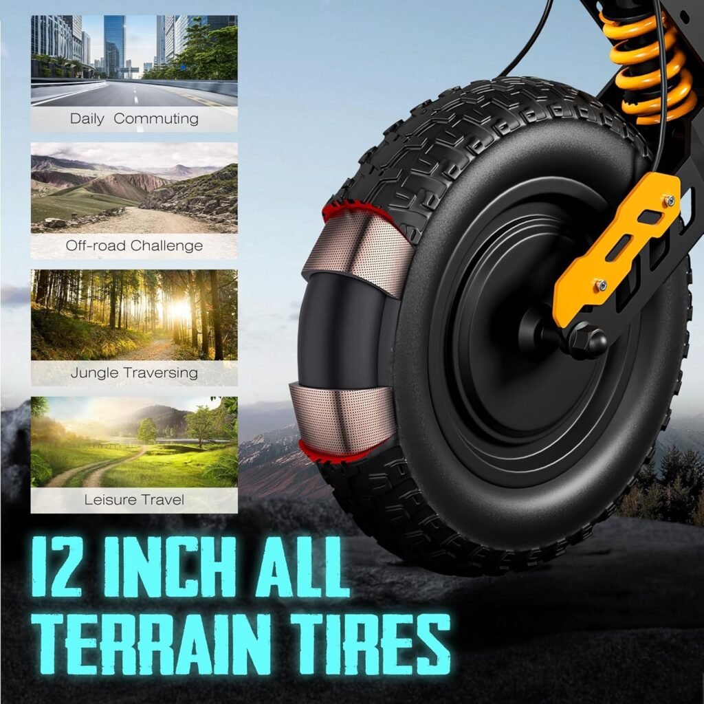 FOHOLO F15 electric scooter 12 inch all terrain tires