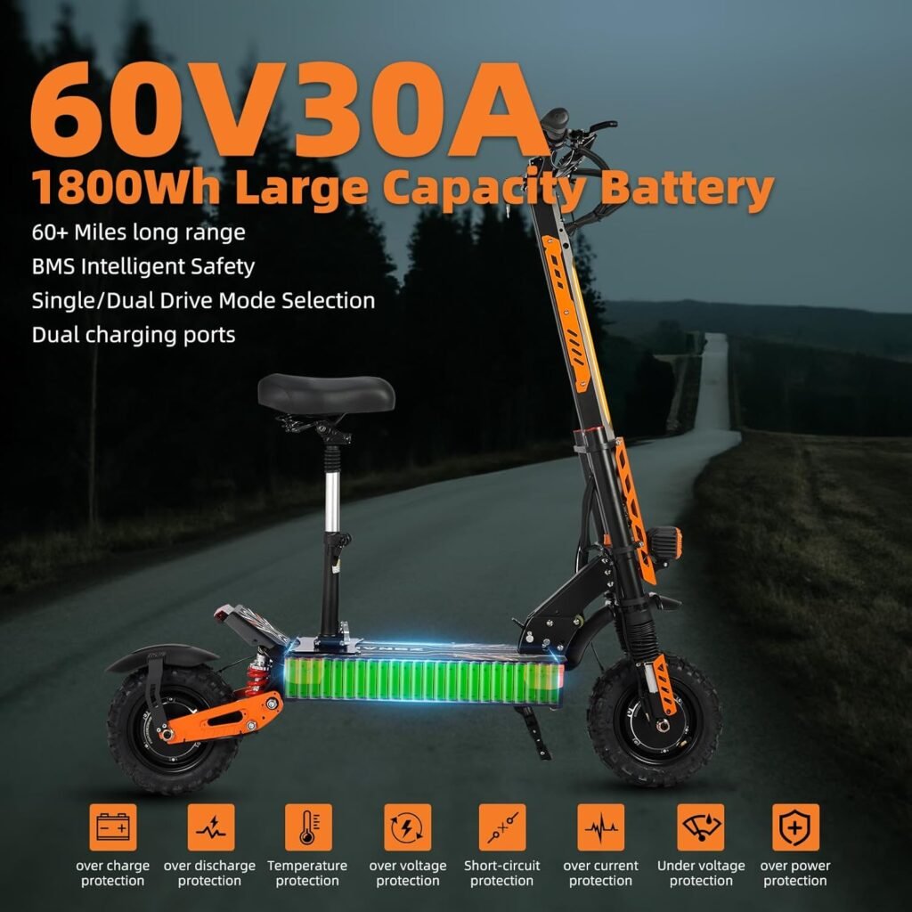 FOHOLO F13 electric scooter high speed riding