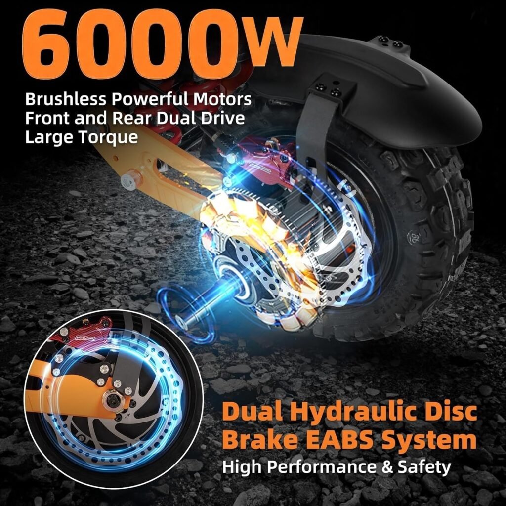 FOHOLO F13 electric scooter 11 inch tubeless tires