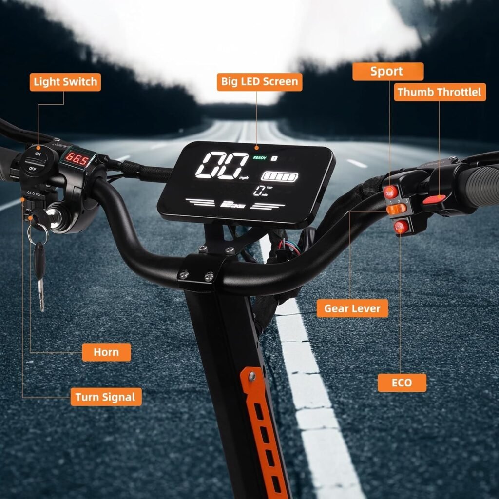 FOHOLO F13 electric scooter LCD dashboard
